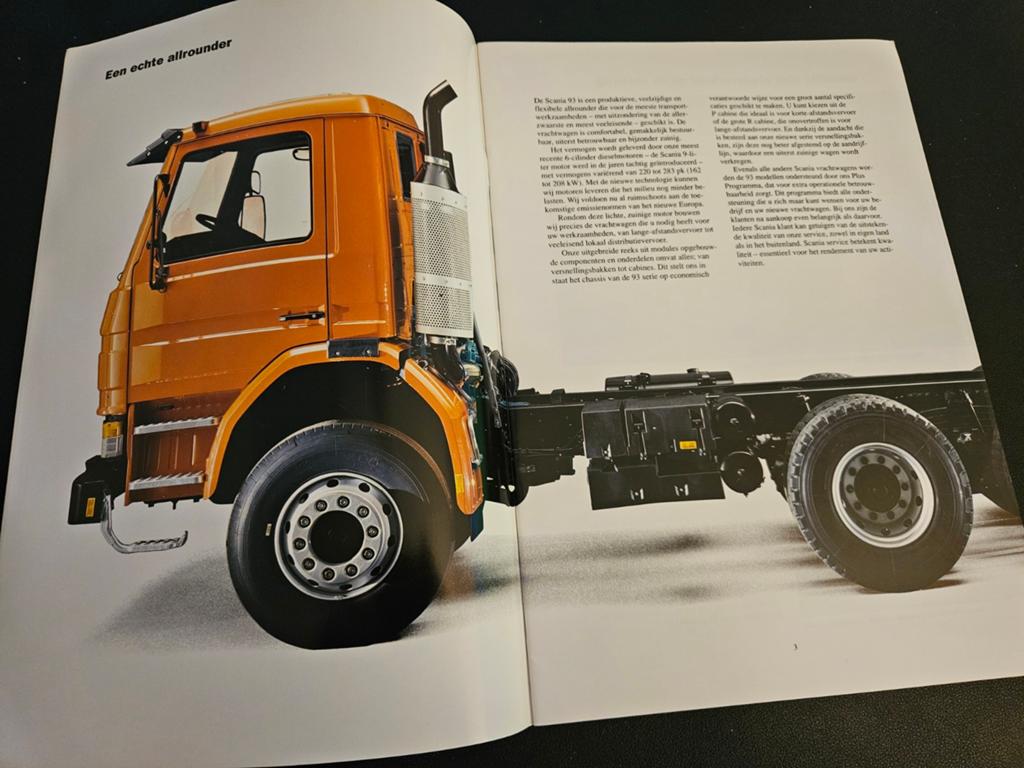 Brochure Scania 93 1993, Ophalen of Verzenden, Zo goed als nieuw, Overige merken