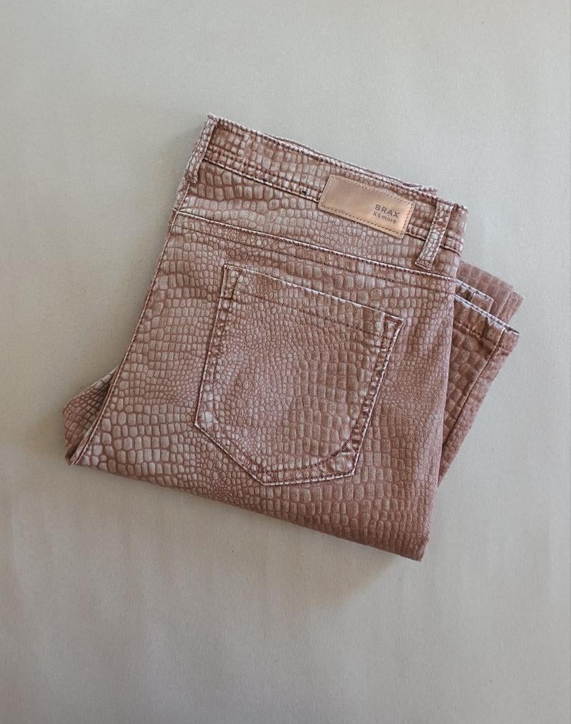 Broek Brax mt 44, Kleding | Dames, Ophalen, Bruin, Maat 42/44 (L), Zo goed als nieuw
