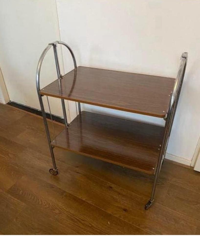 Vintage barcart drankkar trolley butlerwagen serveerwagen, Ophalen, Gebruikt