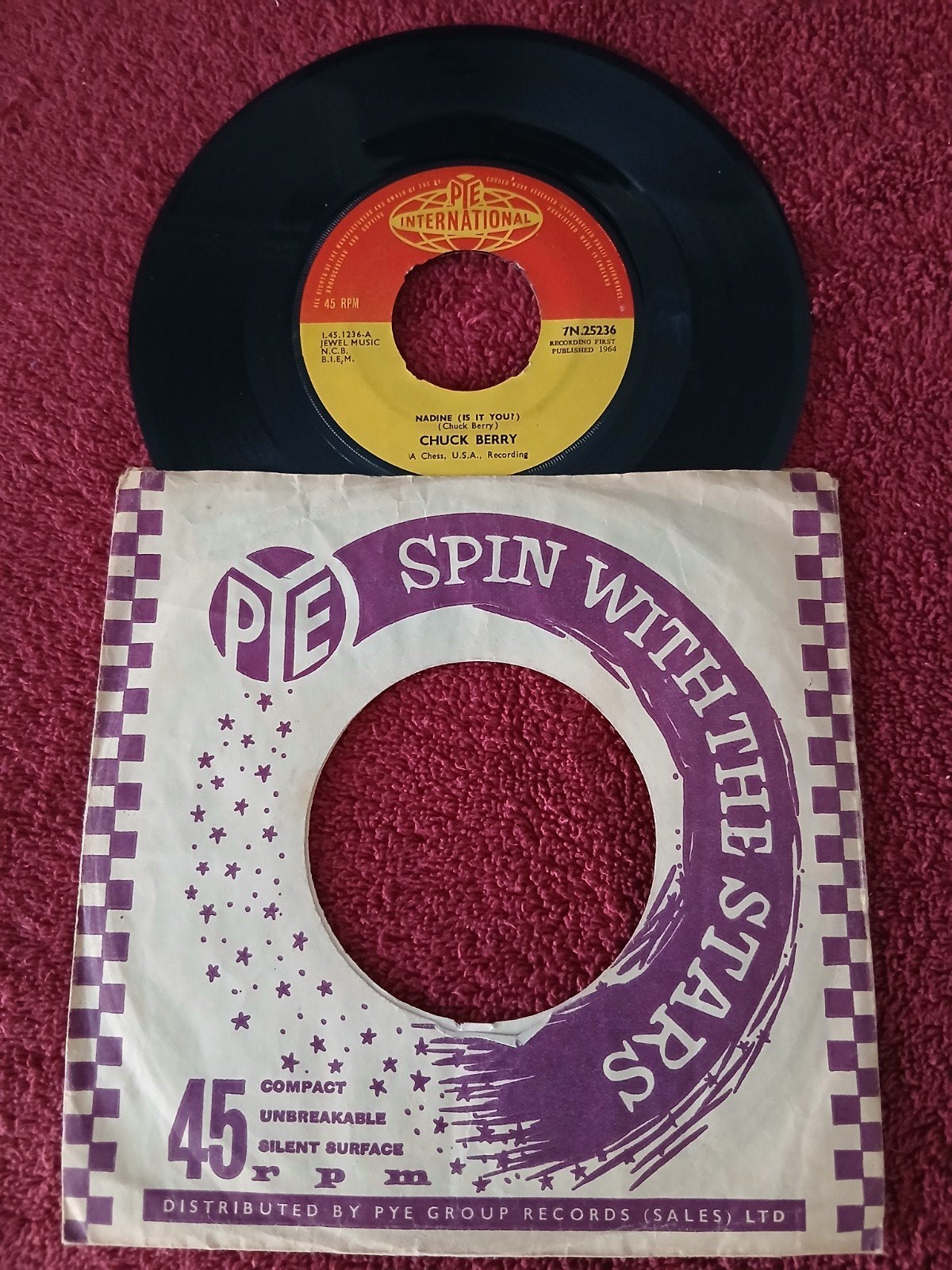 VINYL SINGLE   CHUCK BERRY  1964, Ophalen of Verzenden, Zo goed als nieuw, Overige formaten