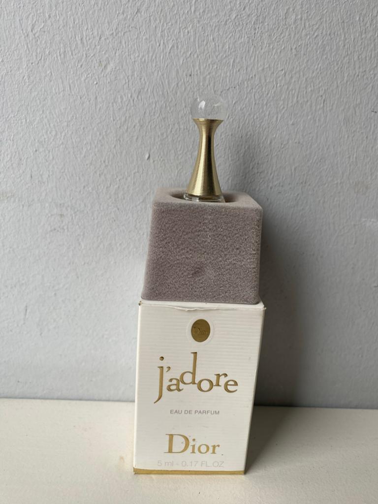 Miniatuur J’adore EDP, Ophalen of Verzenden, Zo goed als nieuw, Miniatuur