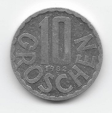 Oostenrijk 10 groschen 1982 KM# 2878, Verzenden, Oostenrijk, Losse munt