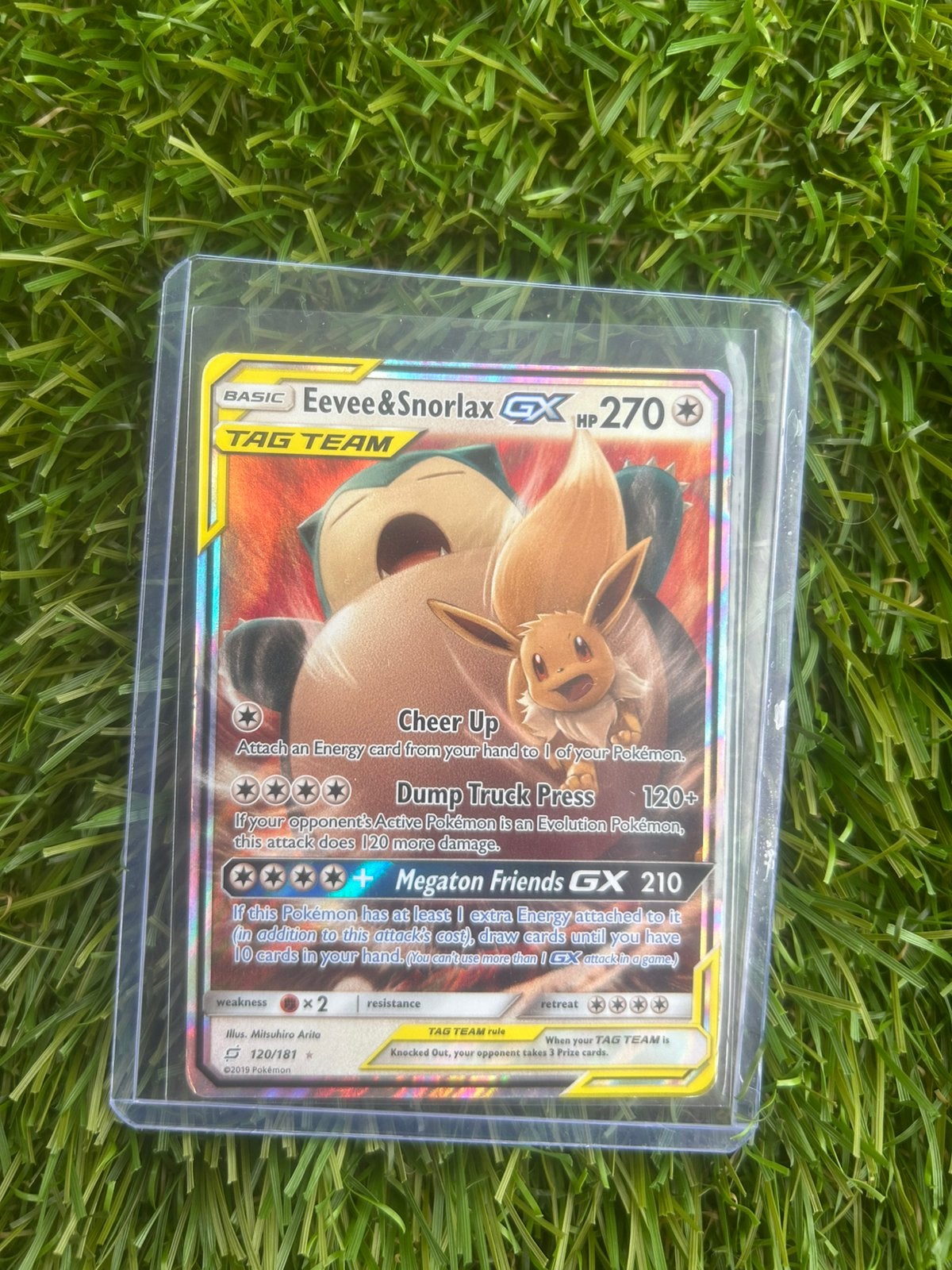 Pokemon kaart set sun & moon tag team, Ophalen of Verzenden, Zo goed als nieuw, Meerdere kaarten, Foil