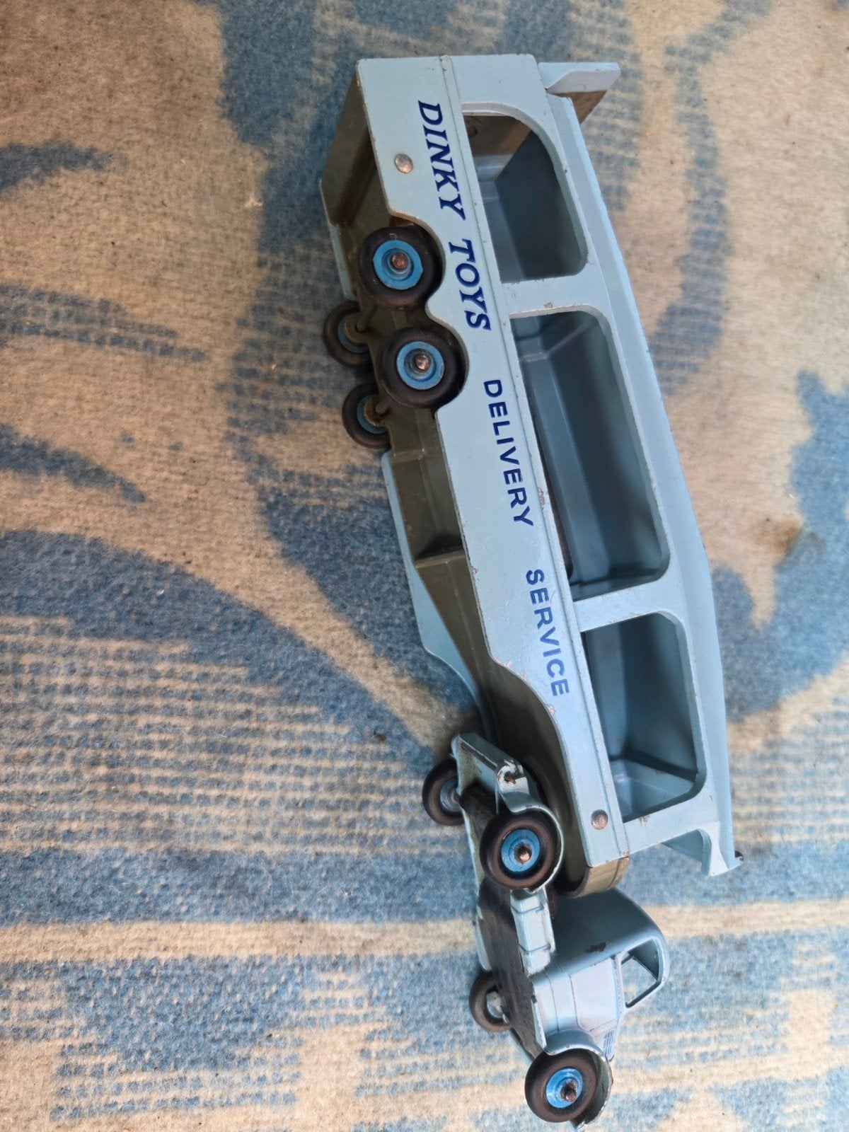 DINKY TOYS 582 PULLMORE AUTOTRANSPORTER 1 E TYPE MOOI ORIG., Verzenden, Gebruikt, Auto, Dinky Toys