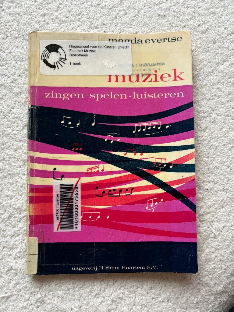 Muziek - zingen, spelen, luisteren Magda Evertse, Gelezen, Ophalen of Verzenden, Magda Evertse, Algemeen