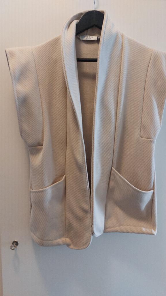 Costes Studio Gilet - Beige/Crème, Maat S/M, Kleding | Dames, Bodywarmers, Beige, Ophalen of Verzenden, Zo goed als nieuw, Costes Studio