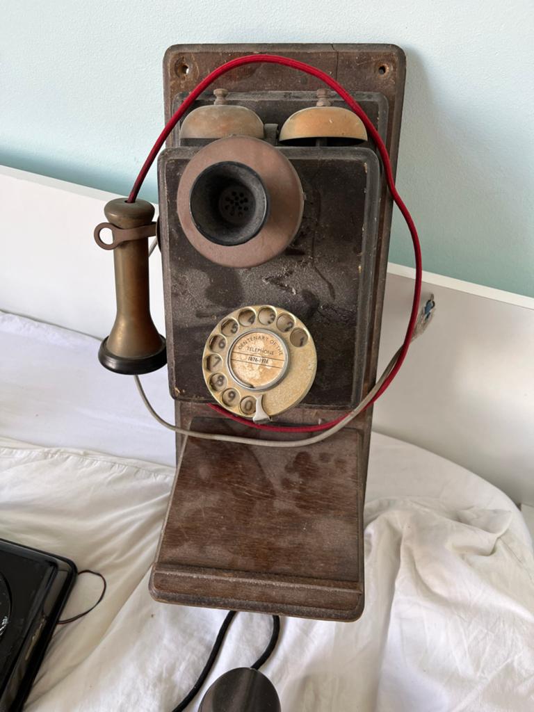 Antieke wandtelefoon - "Centenary of the Telephone", Ophalen of Verzenden