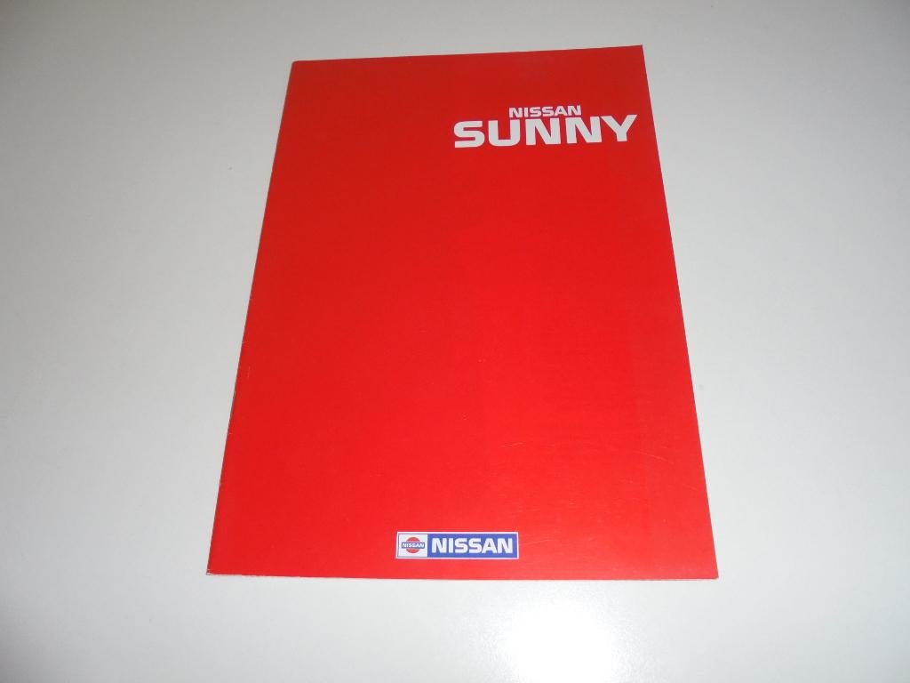 brochure Nissan Sunny  1989, Ophalen of Verzenden, Zo goed als nieuw, Nissan