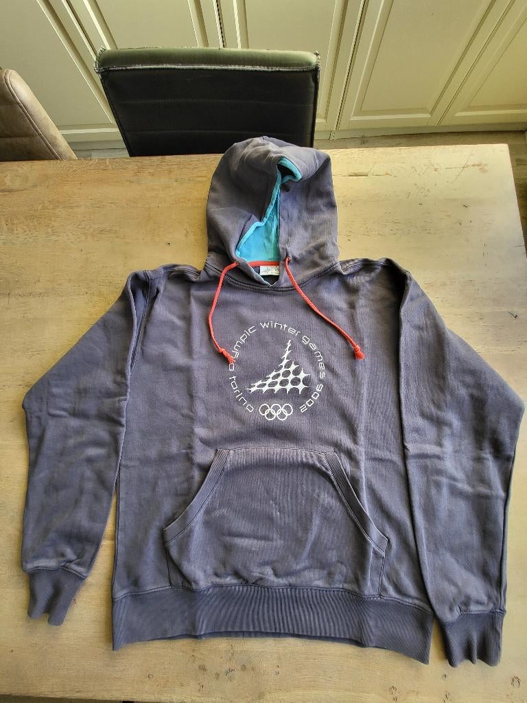 trui Olympische winterspelen hoody Turijn 2006 maat L Asics, Kleding | Heren, Truien en Vesten, Ophalen of Verzenden, Gedragen
