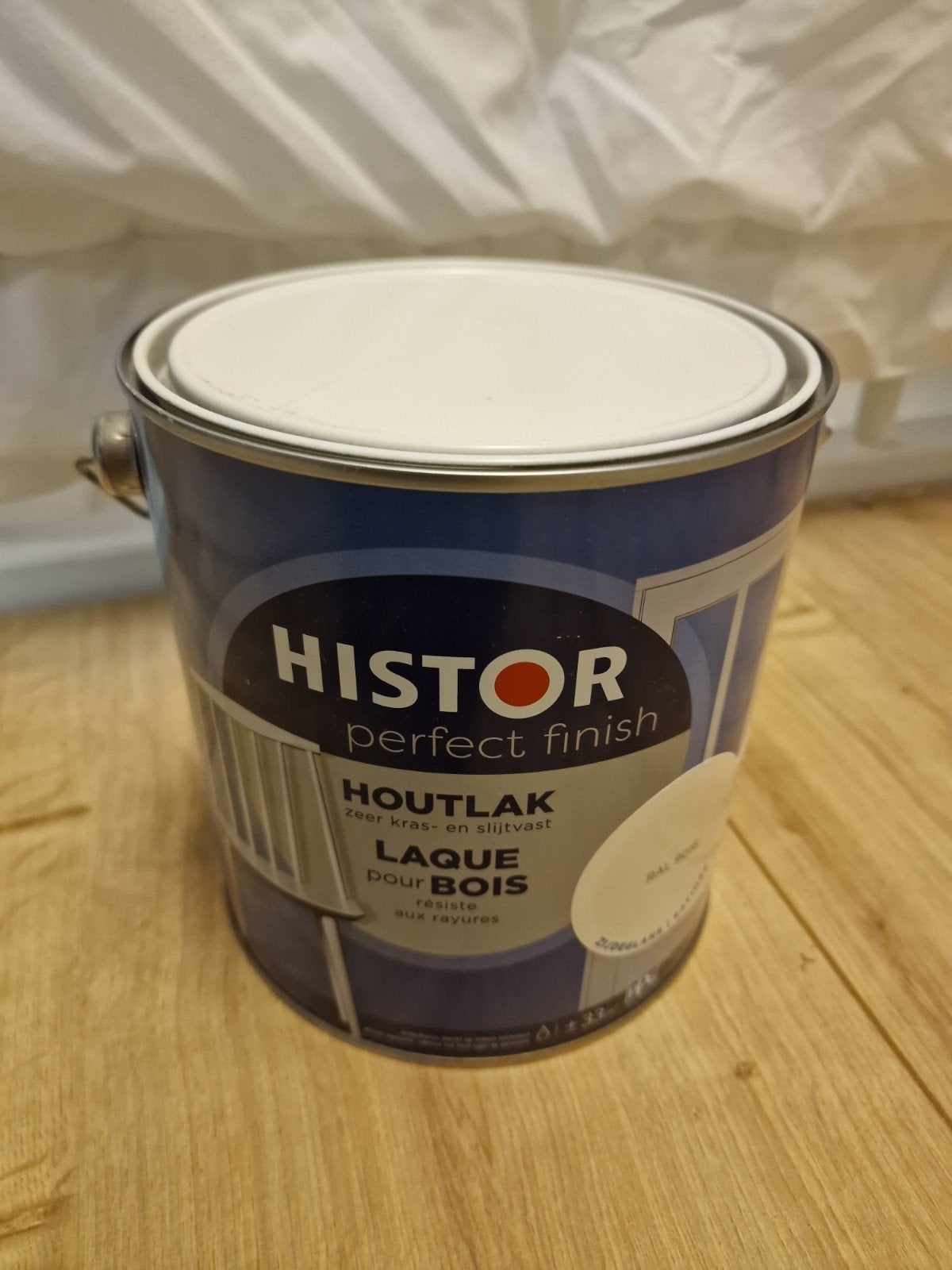 Histor Perfect Finish Houtlak RAL 9016 Zijdeglans 2,5L, Ophalen, Nieuw, Overige typen