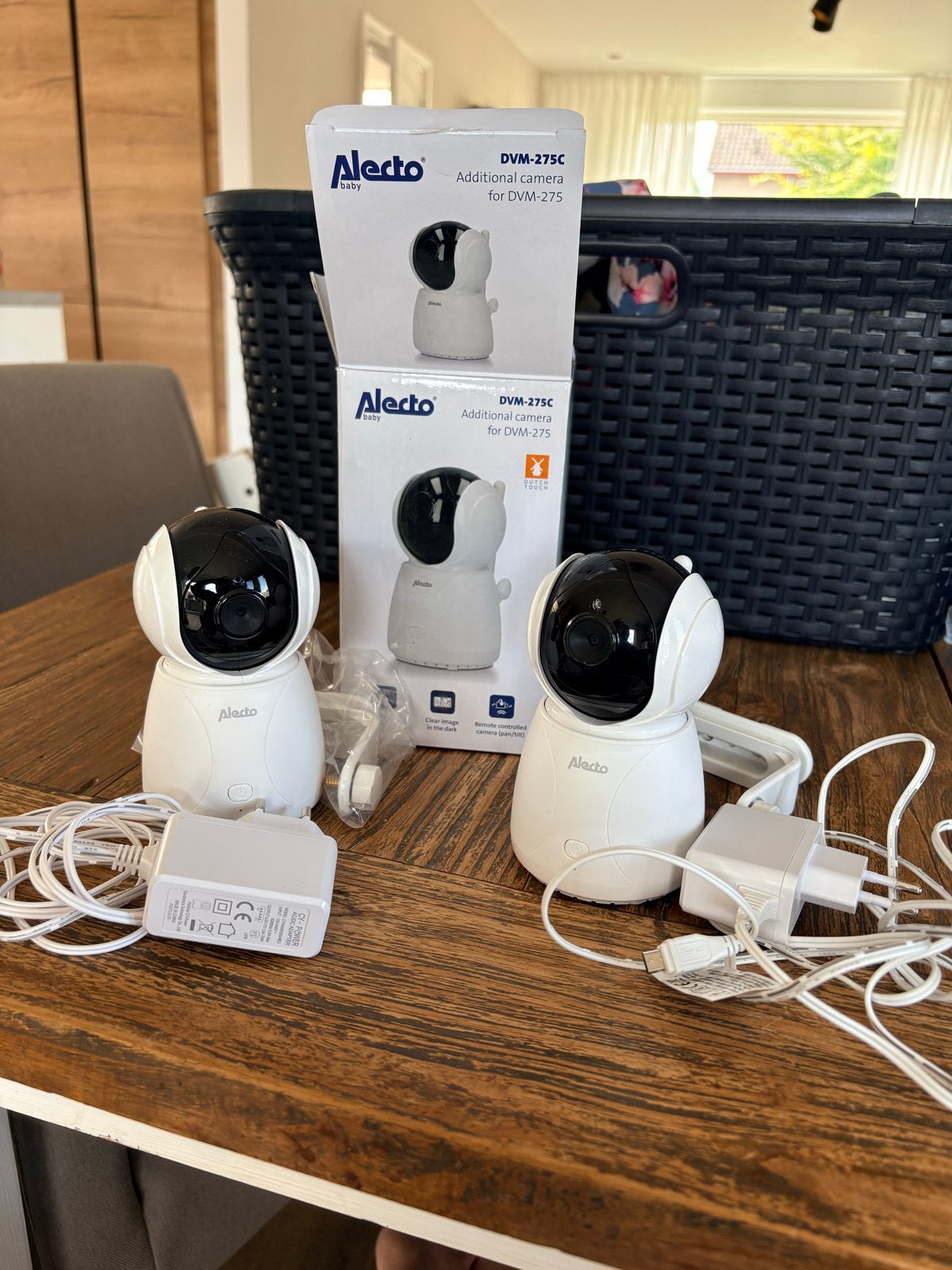 2 keer Alecto DVM-275C Extra Camera voor DVM-275 Babyfoon, Ophalen of Verzenden, Zo goed als nieuw, 250 meter of meer, Camera