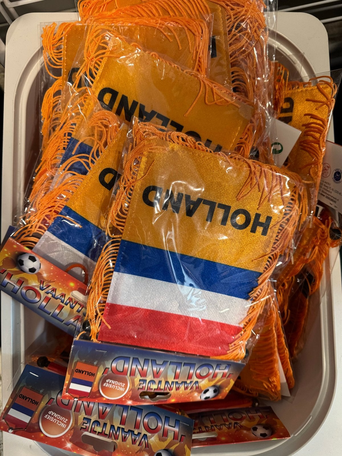 Vaantjes holland, Ophalen