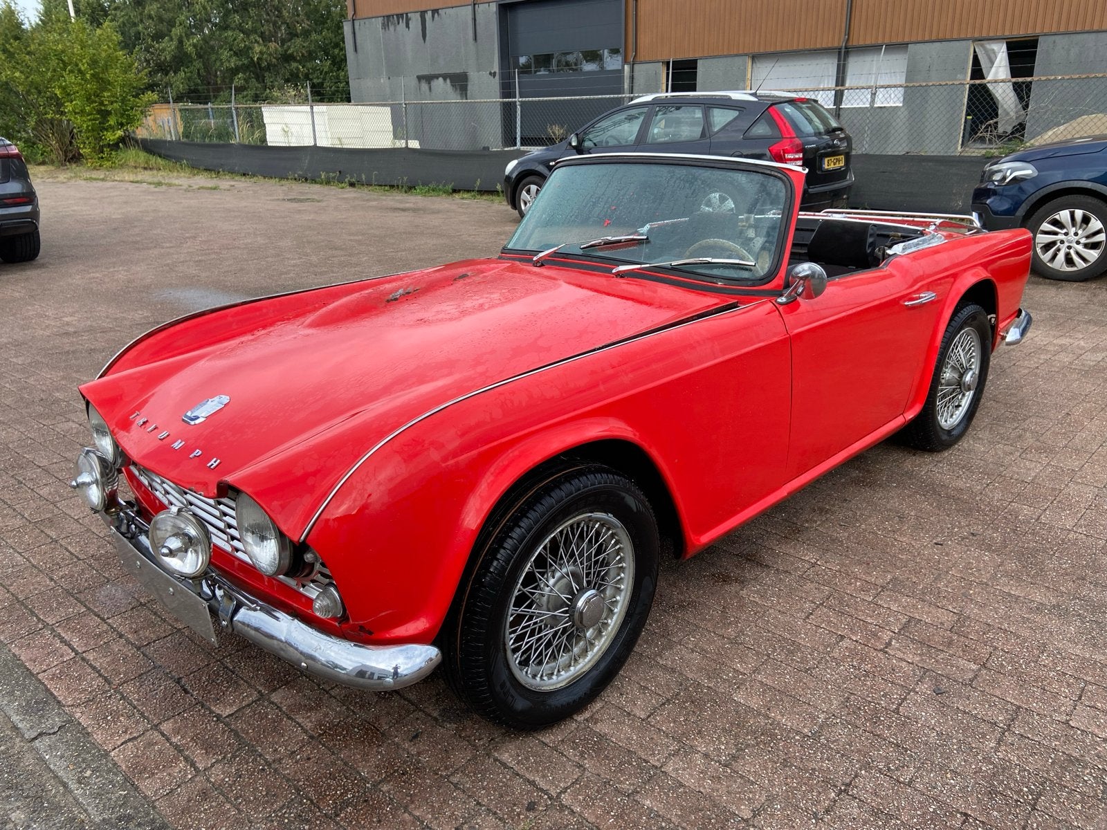 Triumph TR4 - 1963 - lichte kabelboom schade, Auto's, Achterwielaandrijving, Cabriolet, Bedrijf, Handgeschakeld