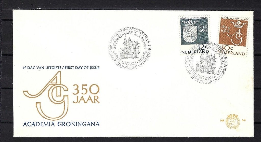 FDC NVPH E64 onbeschreven, Postzegels en Munten, Ophalen of Verzenden, Onbeschreven, Nederland