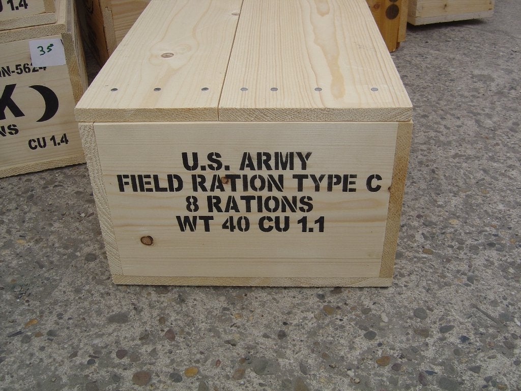 U.S.Army  rantsoen kist  C, Verzamelen, Ophalen of Verzenden, Amerika, Kist of Geocache