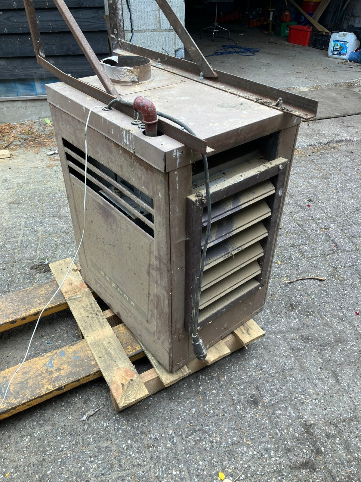 Gas heater 23kw lucht verwarmer werkplaats, Ophalen, 30 tot 80 cm, Kachel, Minder dan 60 cm