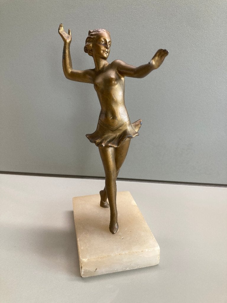 beeld art deco danseres jaren 20 30, Ophalen of Verzenden