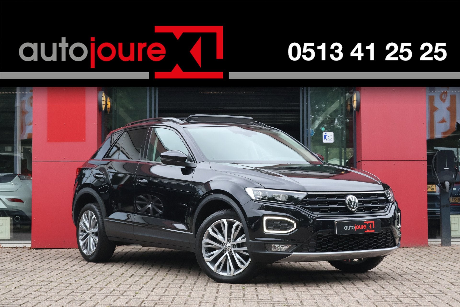 Volkswagen T-Roc 1.5 TSI DSG 150pk Sport | Origineel NL | Pa, Auto's, Dealer onderhouden, 4 cilinders, 150 pk, Zwart