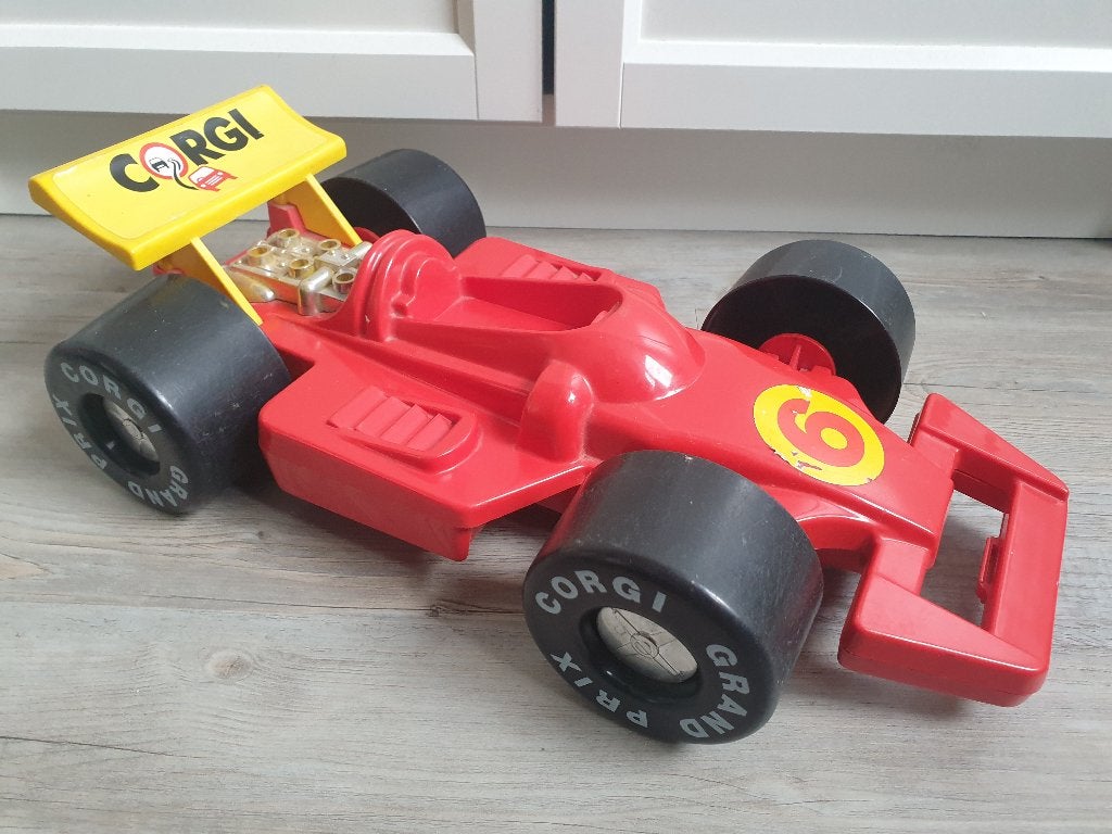 Corgi Carry Car - Formule 1 koffer [rood] 1986, Ophalen of Verzenden, Gebruikt, Auto
