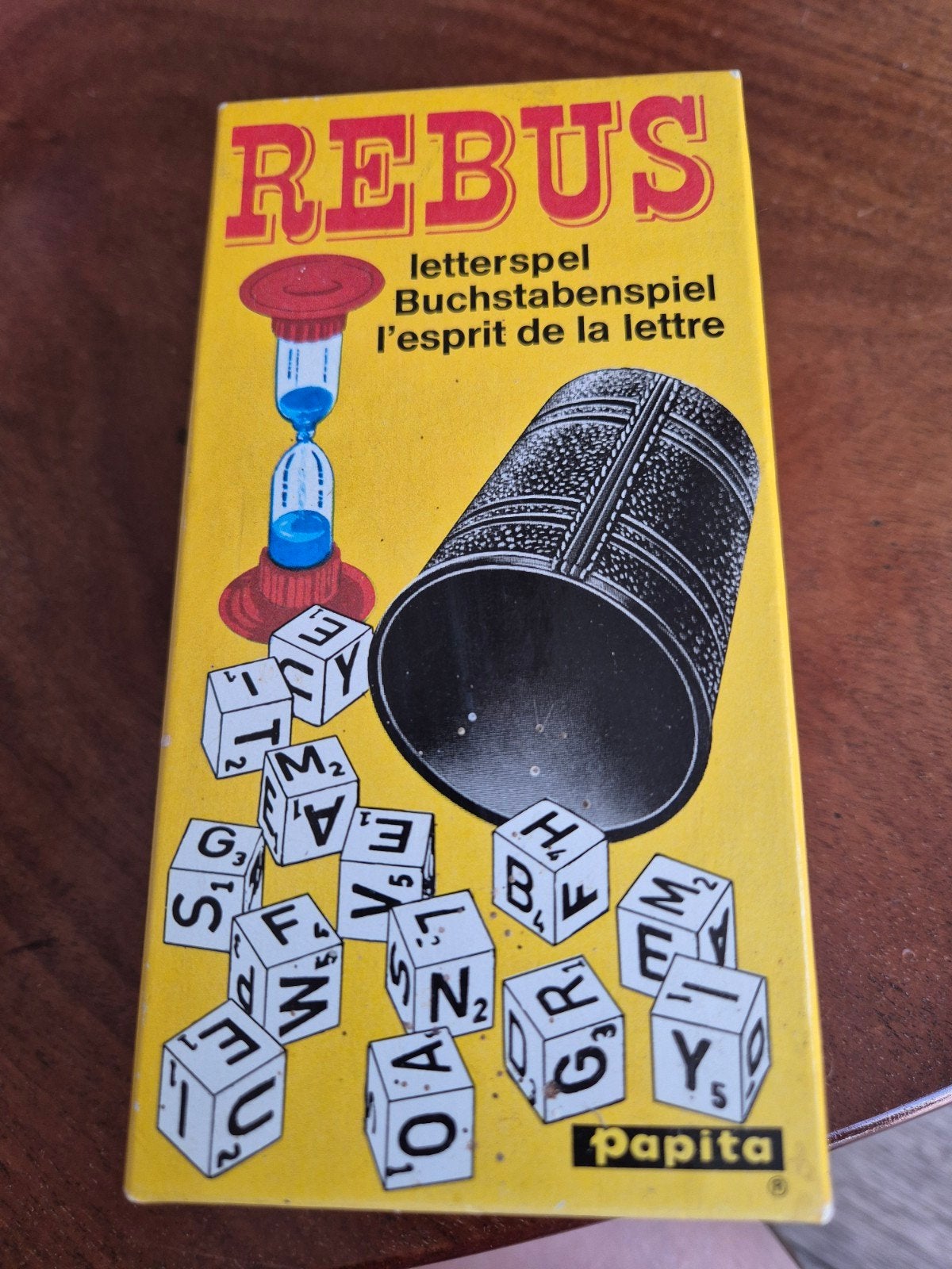 Rebus Letterspeel: Klassiek Woordspel van Papita, Een of twee spelers, Ophalen of Verzenden, Gebruikt, Nederlandse Spellenfabriek B.V. Amsterdam
