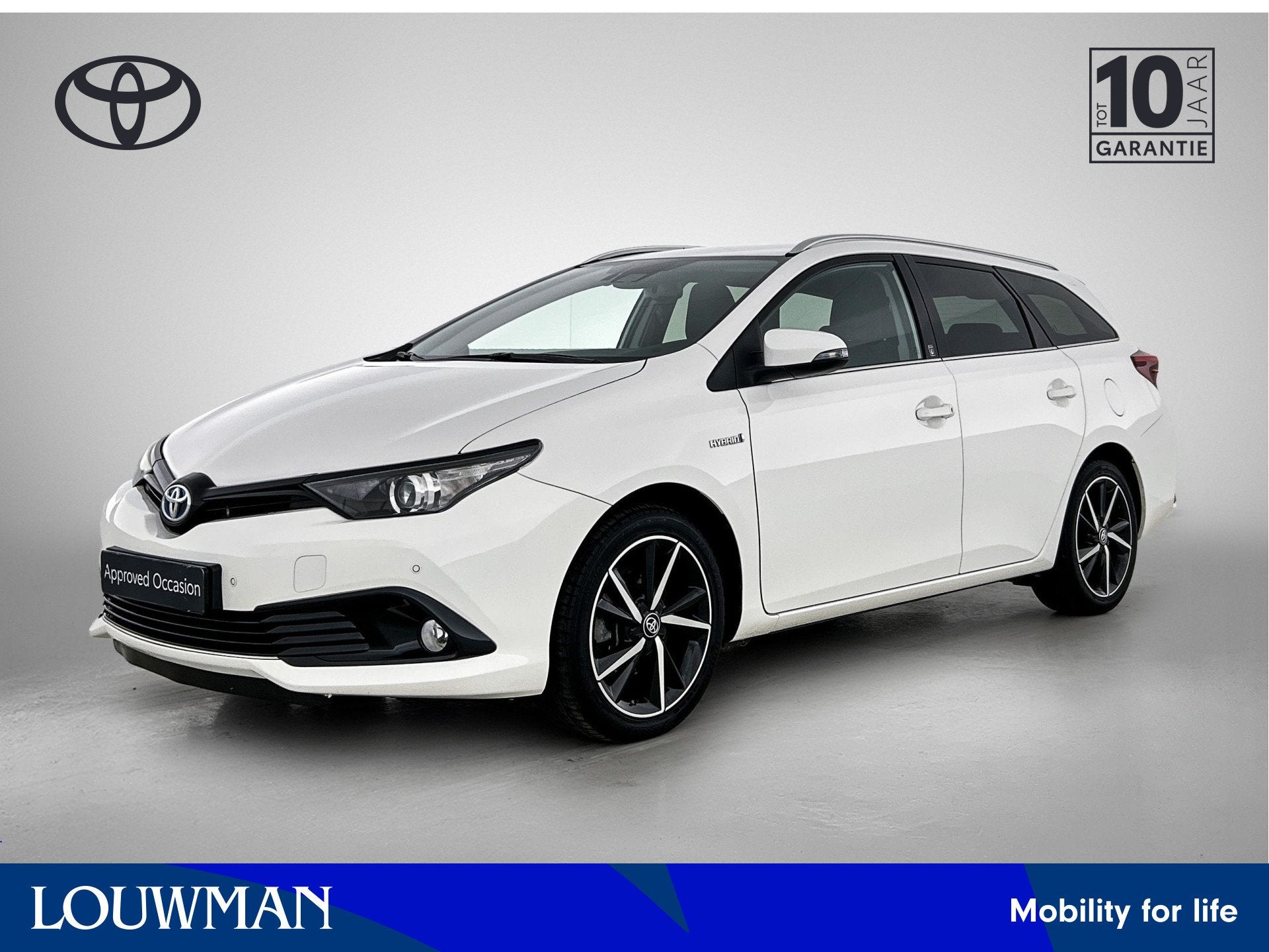 Toyota Auris Touring Sports 1.8 Hybrid Dynamic Ultimate | St, Auto's, 136 pk, Gebruikt, Wit, Hybride Elektrisch/Benzine