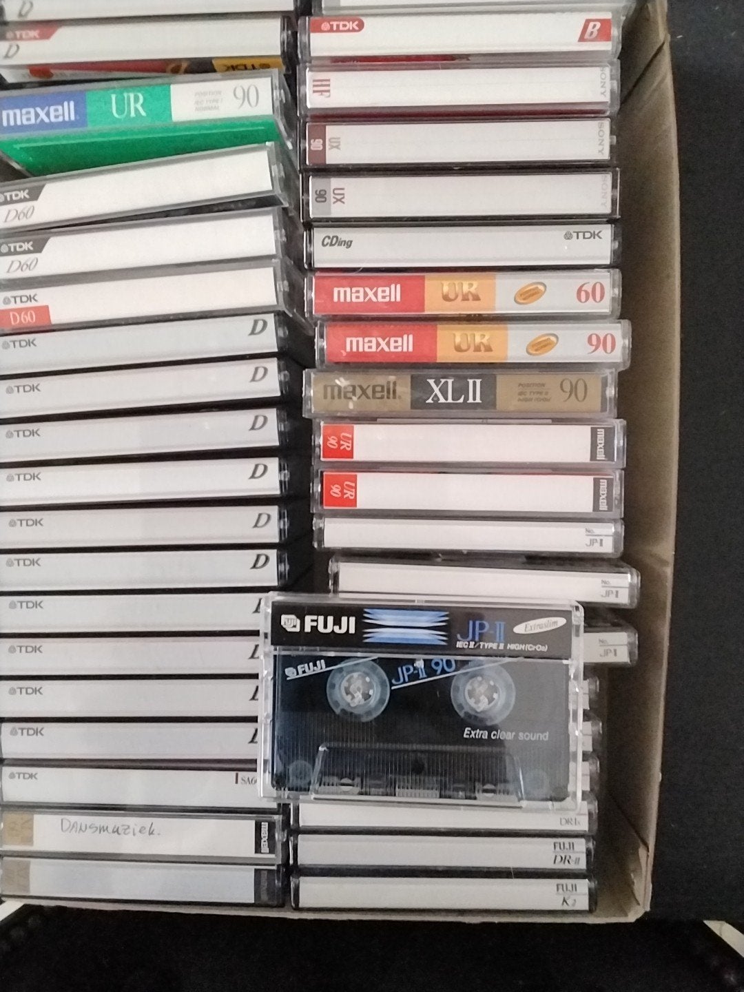 Grote partij diverse cassettebandjes (TDK, Maxell, Fuji), Gebruikt, Dance, Ophalen of Verzenden, Voorbespeeld