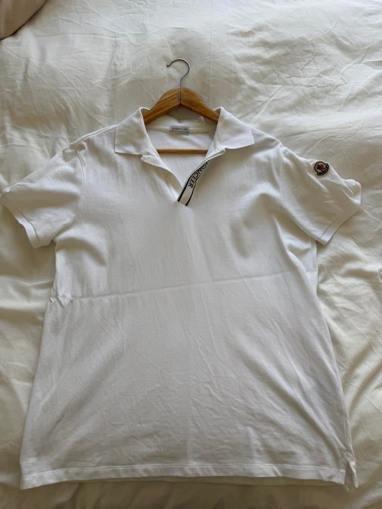 Origineel moncler polo vorige jaar seizoen maat L, Ophalen of Verzenden, Zo goed als nieuw, Maat 52/54 (L)