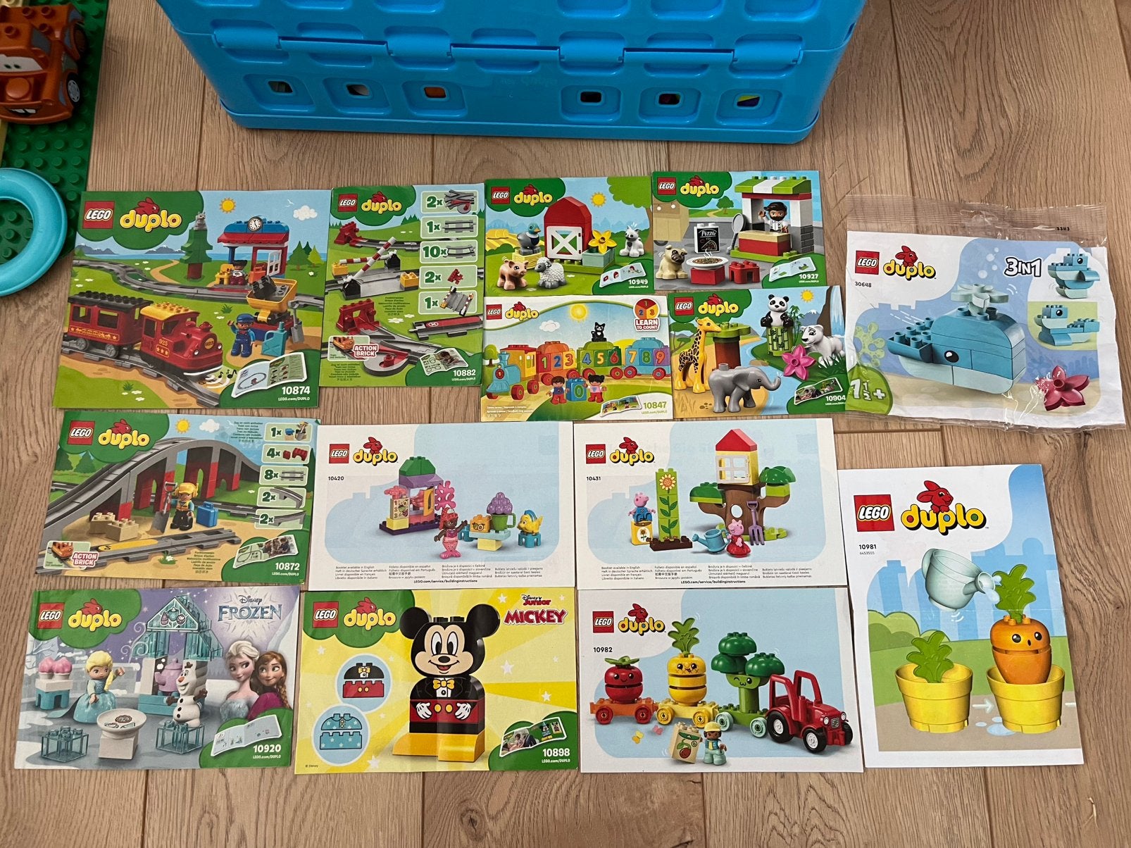 Lego Duplo partij. Trein frozen peppa pig dieren rails, Ophalen, Duplo