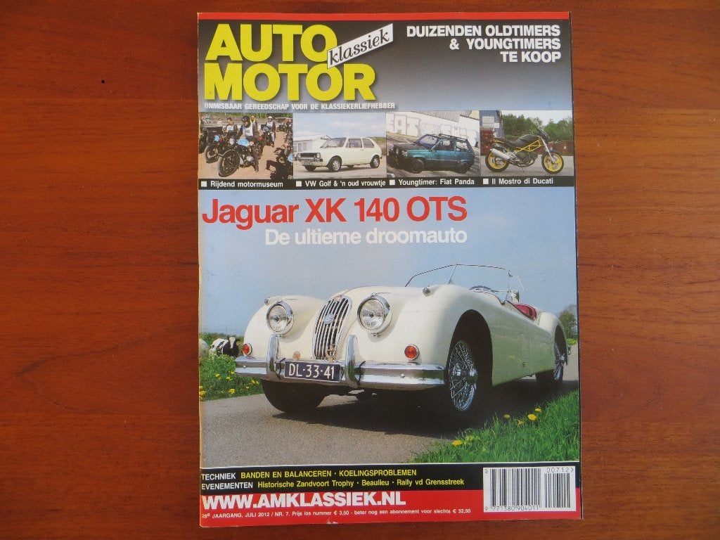 Auto Motor Klassiek 7 2012 Jaguar XK 140 OTS, VW Golf GLS, Ophalen of Verzenden, Nieuw, Volkswagen