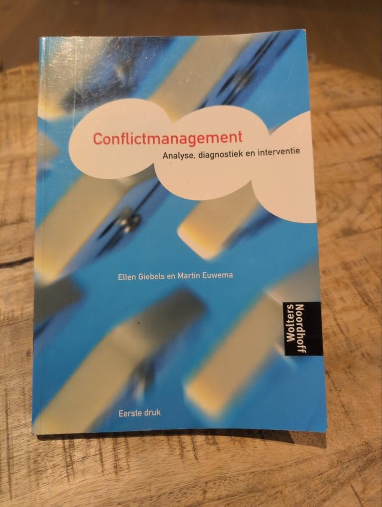 Conflictmanagement: Analyse, diagnostiek en interventie, Boeken, Ellen Giebels en Martin Euwema, Zo goed als nieuw, Gamma, HBO