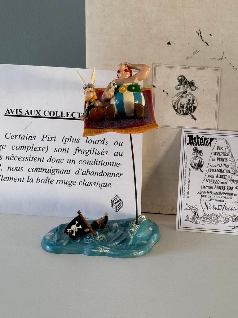 Asterix en Obelix - vliegend tapijt - pixi, Ophalen of Verzenden, Asterix en Obelix, Zo goed als nieuw, Beeldje of Figuurtje