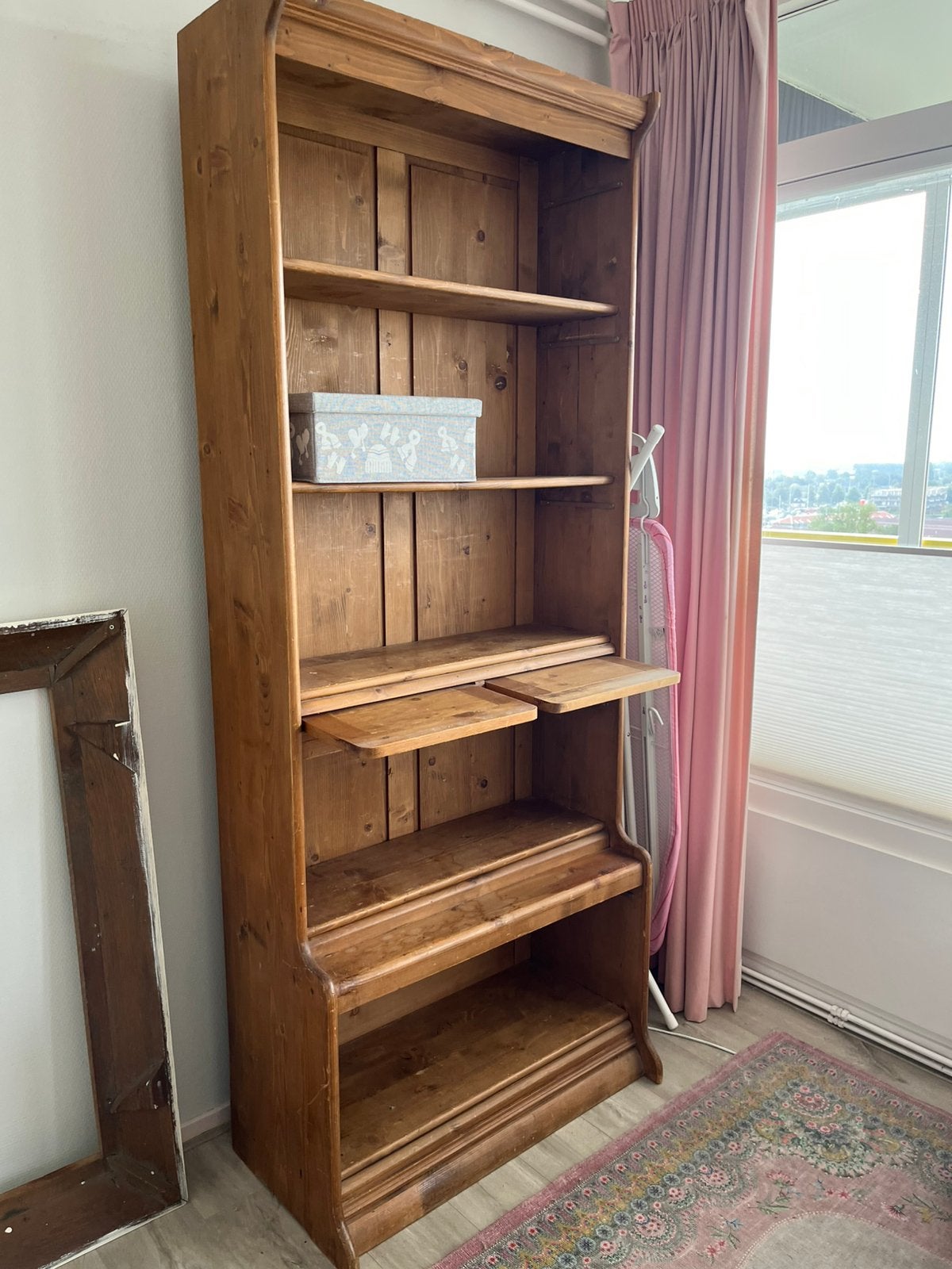 Grenen boekenkast, Huis en Inrichting, Ophalen, Met plank(en), Gebruikt, 200 cm of meer