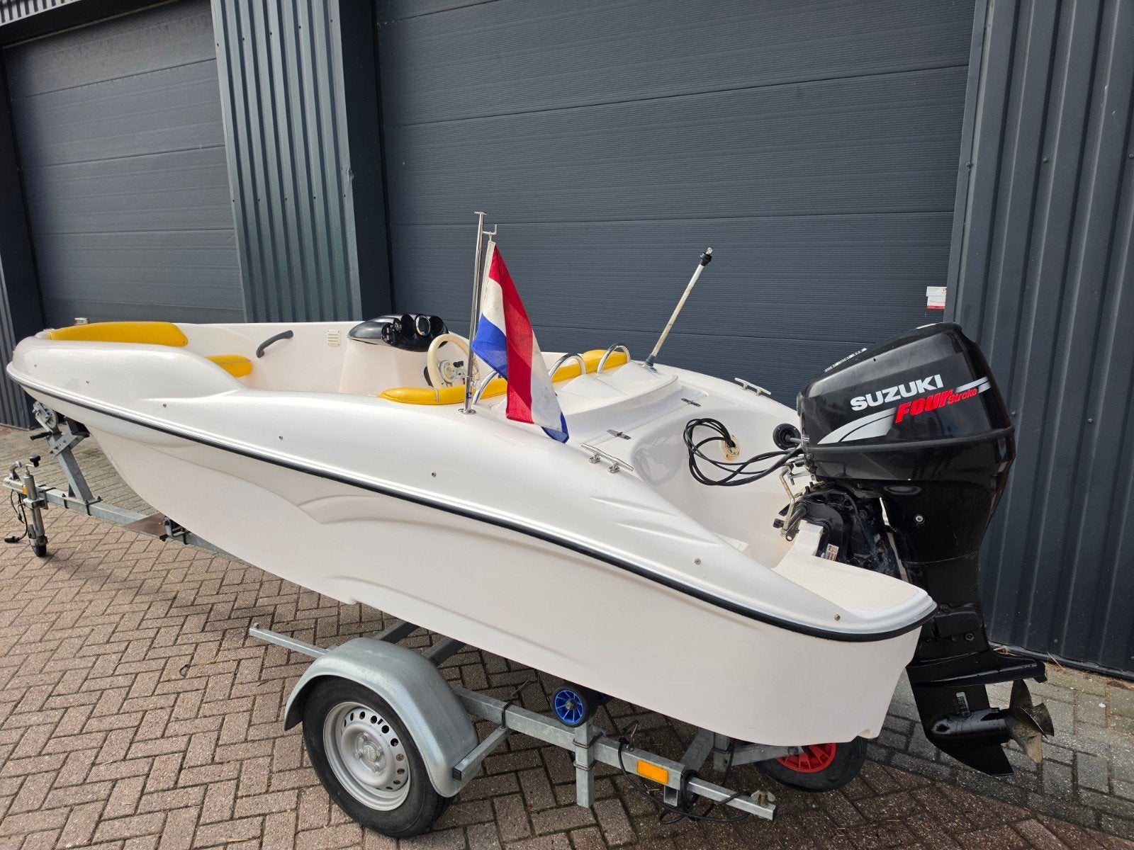 UNIEK! Snelle Twister 150 + Suzuki 25PK V-Twin 4 Takt, Gebruikt, Met afstandsbediening, Ophalen of Verzenden, 10 tot 30 pk