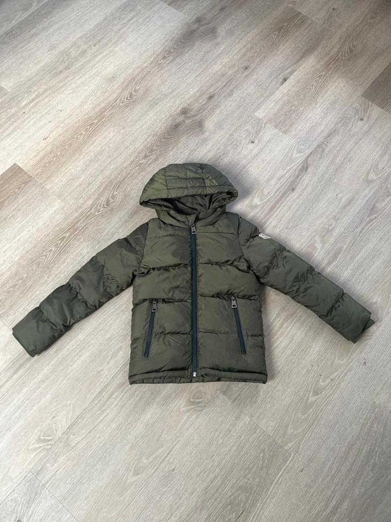 Moncler kinderjas, Verzenden, Zo goed als nieuw, Overige maten, Groen