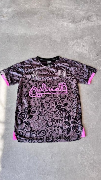 Fc palestina voetbalshirt zwart, Maat S, Ophalen of Verzenden, Zo goed als nieuw, Shirt