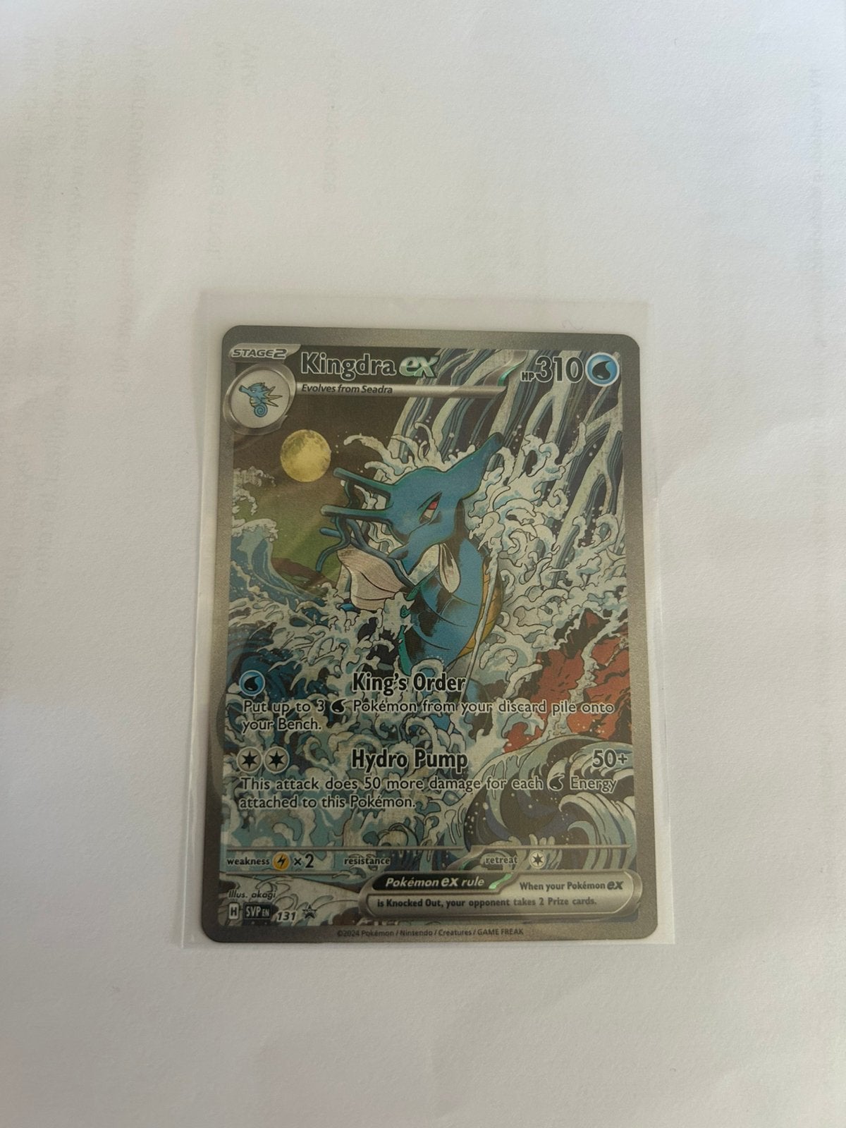 Kingdra EX promo 131, Ophalen of Verzenden, Zo goed als nieuw