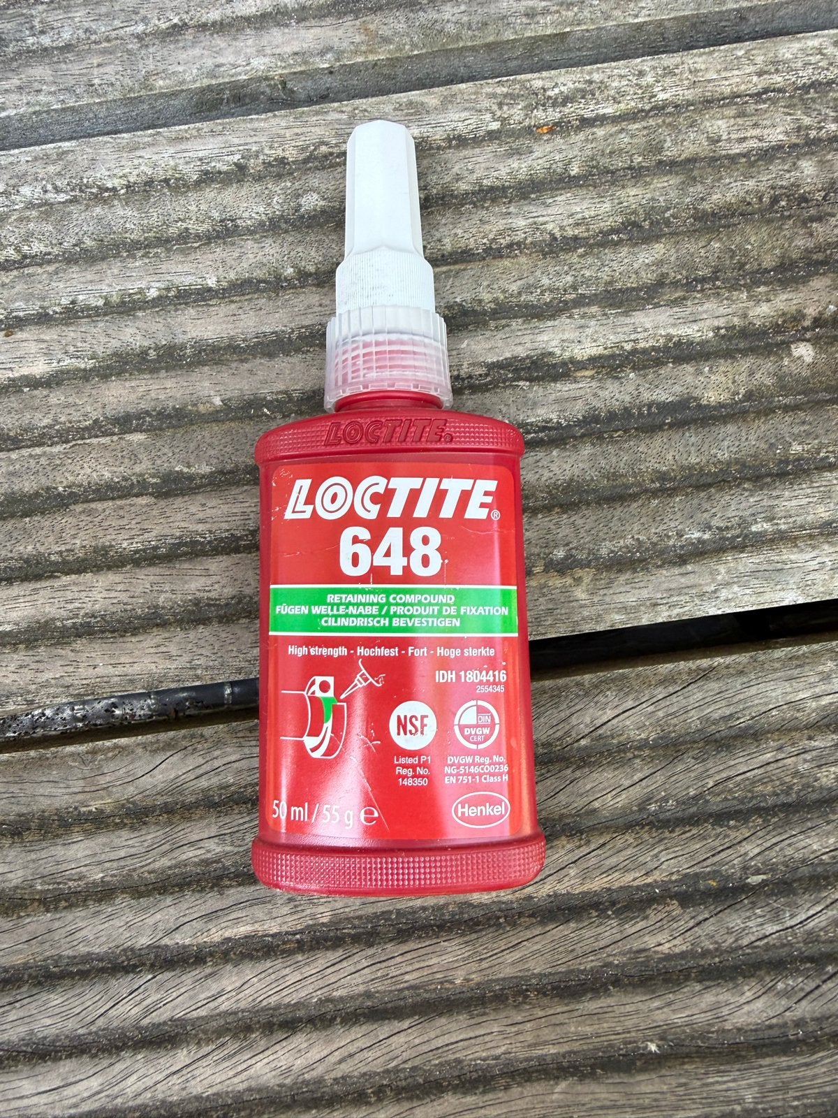 Loctite 648 borgmiddel 50 ml - Nieuw (2 flesjes beschikbaar), Verzenden, Nieuw