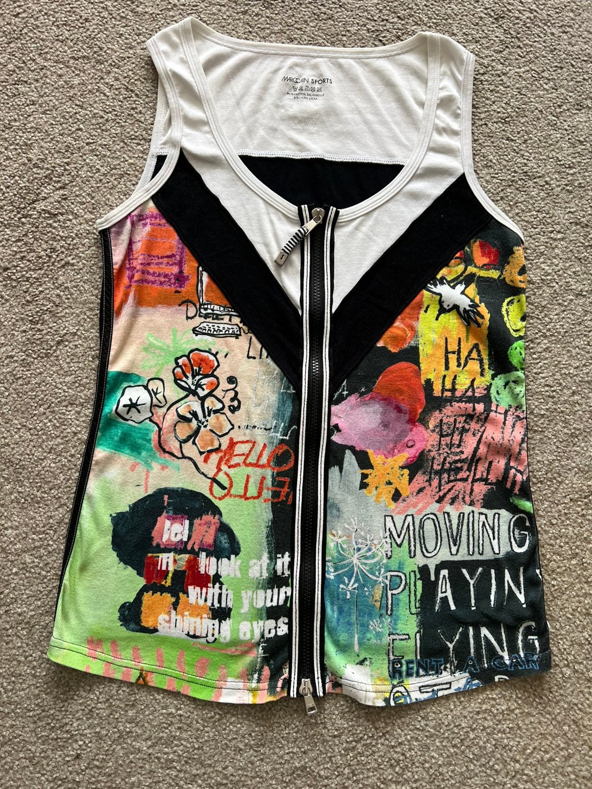 Marccain T- shirt / top M, Ophalen of Verzenden, Zo goed als nieuw, Korte mouw