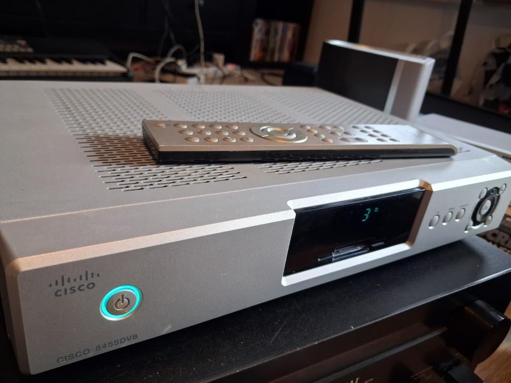 Cisco 8455DVB CATV Converter met Afstandsbediening, Audio, Tv en Foto, Decoders en Harddiskrecorders, Ophalen of Verzenden, Gebruikt