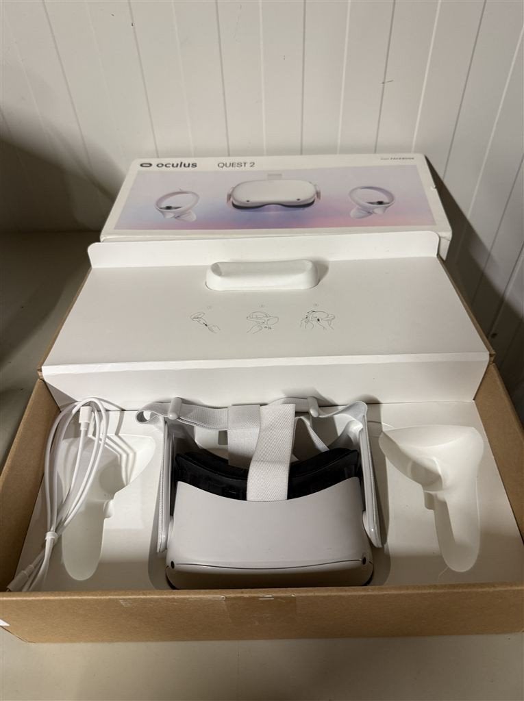 Oculus Quest 2 128GB VR Headset Alleen - Gereviseerd, Spelcomputers en Games, Ophalen of Verzenden, Zo goed als nieuw, Sony PlayStation