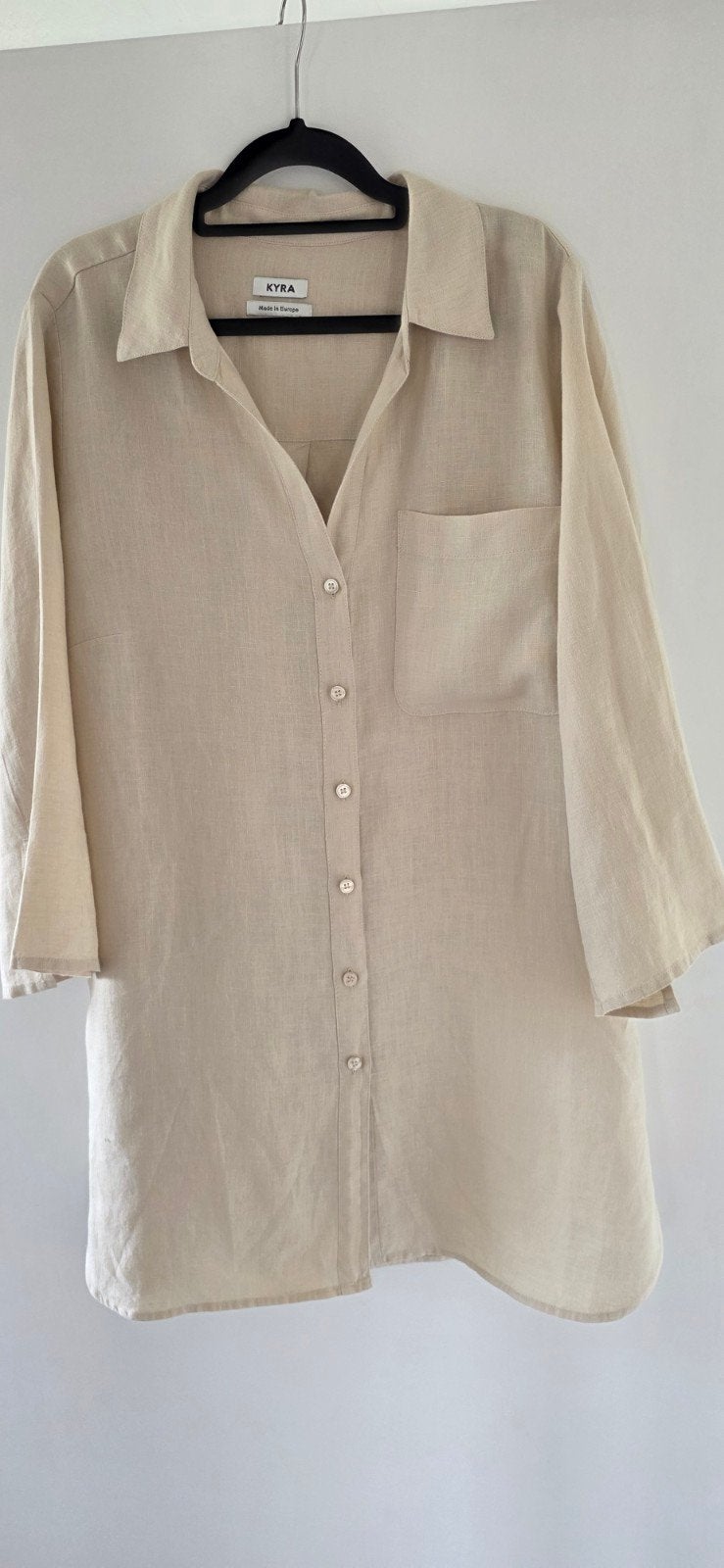 Kyra linnen blouse/tuniek maat 40 met splitjes., Ophalen of Verzenden