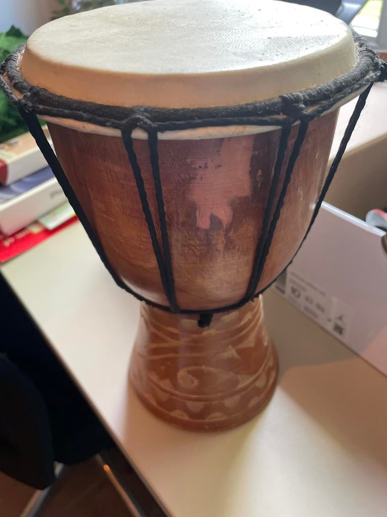 Mooie houten trommel met touwbespanning, Muziek en Instrumenten, Ophalen of Verzenden, Gebruikt, Trommel