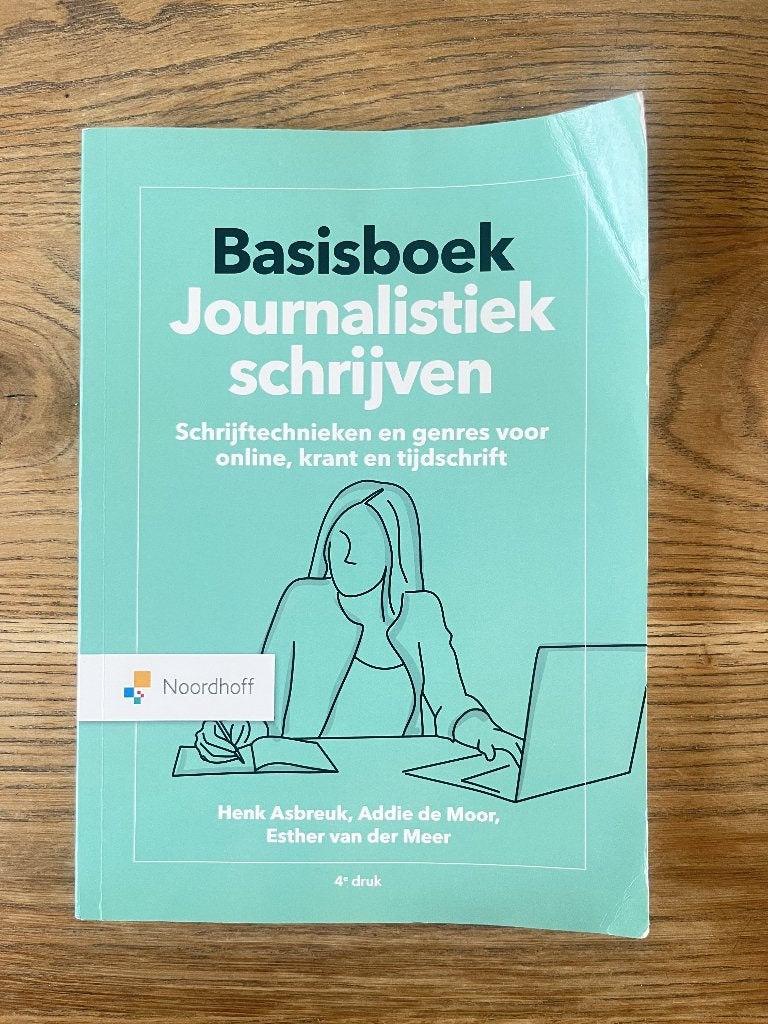 Basisboek Journalistiek schrijven, Noordhoff, Zo goed als nieuw, Alpha, HBO