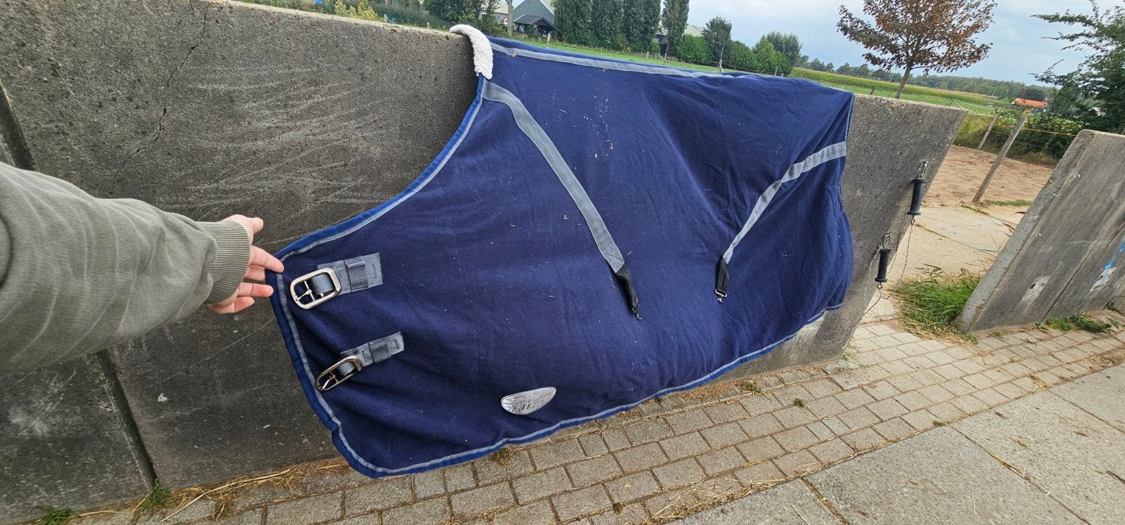 harry horse zweetdeken, Dieren en Toebehoren, Ophalen of Verzenden, Zo goed als nieuw, Harry's Horse, Blauw