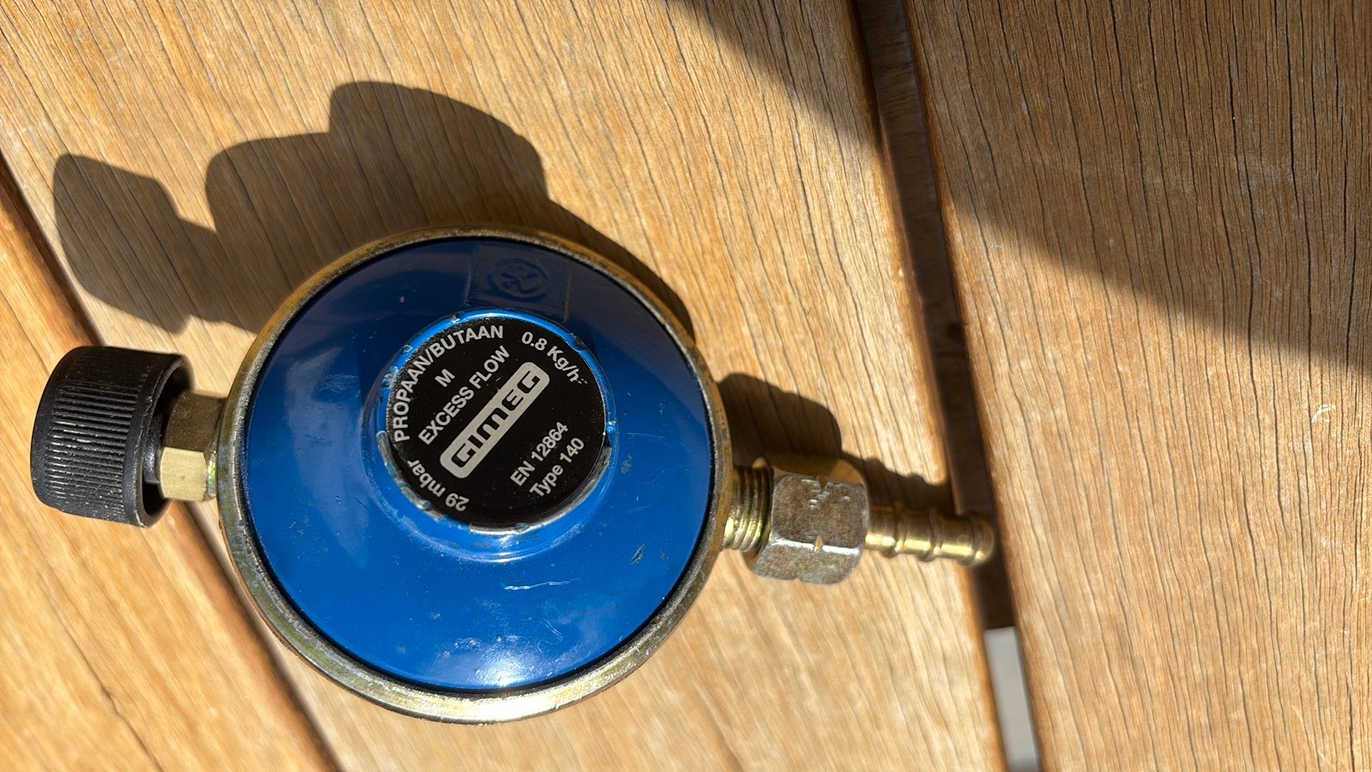 Te koop gas drukregelaar, Caravans en Kamperen, Ophalen, Zo goed als nieuw