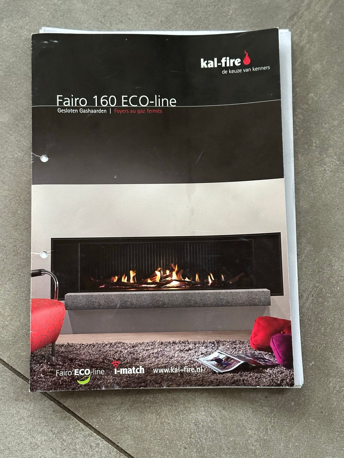 Kalfire Fairo 160 ECO-line gashaard - Zo goed als nieuw, Ophalen, Zo goed als nieuw, Inbouwhaard, Gashaard