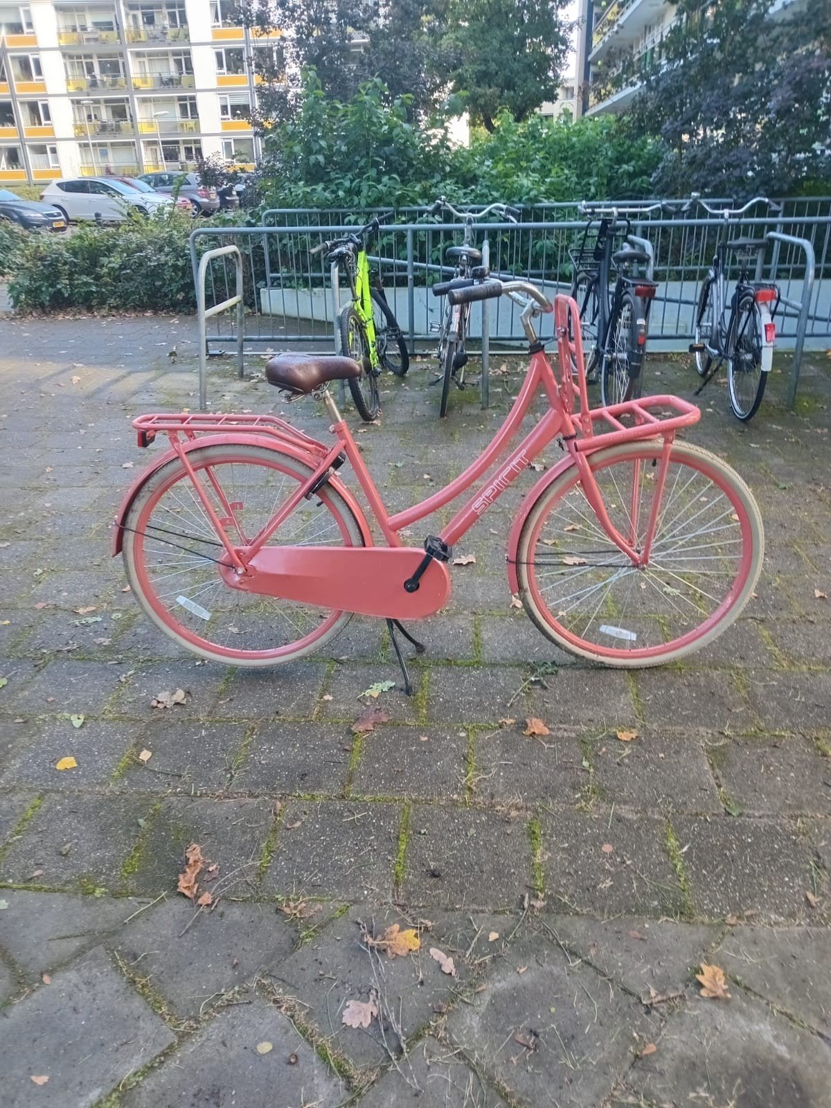 Spirit Damesfiets - Roze met Voordrager, Terugtraprem, 50 tot 53 cm, Ophalen, Overige merken
