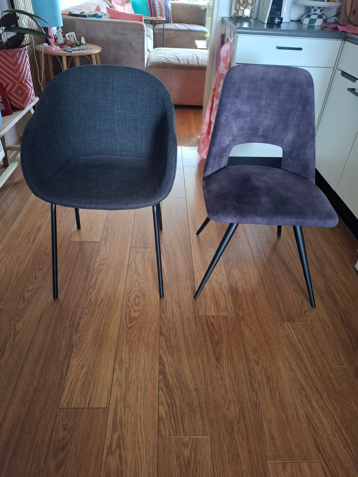 Set van 2 kuipstoelen en 2 draaibare stoelen, Ophalen of Verzenden