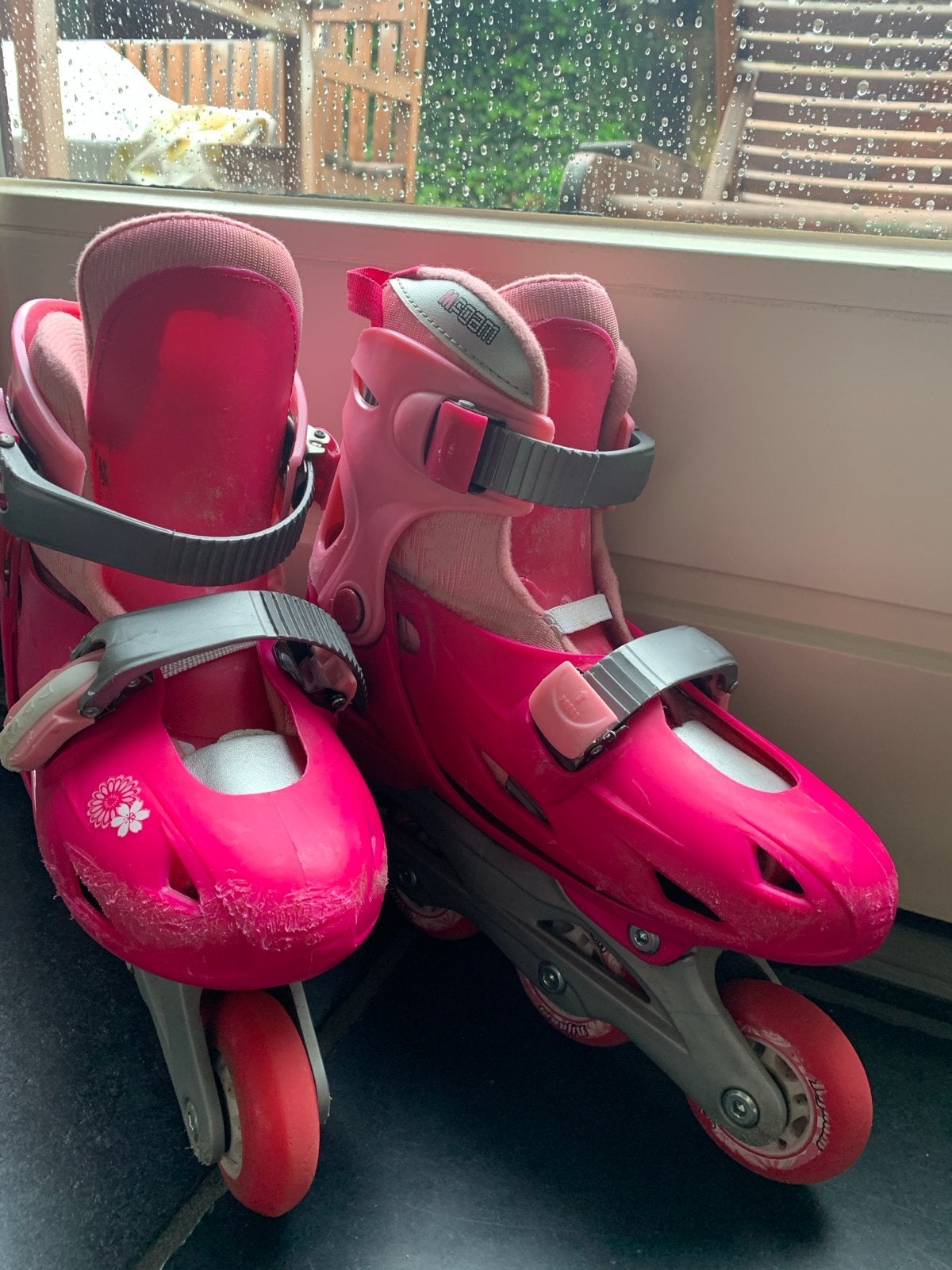 Nijdam Junior verstelbare inline skates roze (maat 34-37), Kinderen, Inline skates 4 wielen, Ophalen, Overige merken