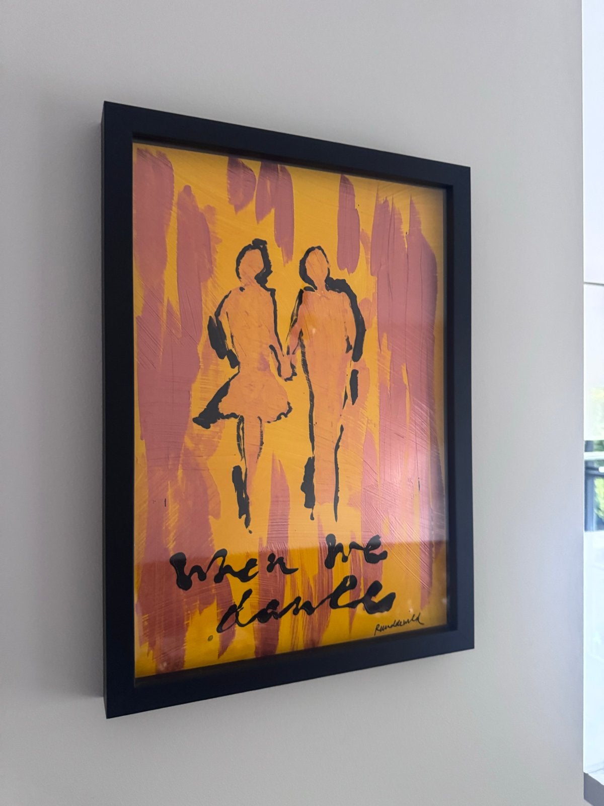Uniek schilderij van Ruud de Wild: When We Dance' met lijst, Antiek en Kunst, Ophalen of Verzenden